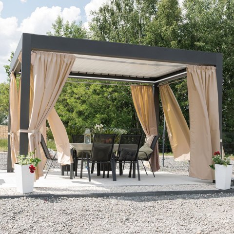 GARDENIA Zasłona gotowa na taśmie, szerokość 140cm x wysokość 250cm, kolor 004 nude TD0025/ZGT/004/140250/1 GARDENIA Zasłona gotowa na taśmie, szerokość 140cm x wysokość 250cm, kolor 004 nude TD0025/ZGT/004/140250/1