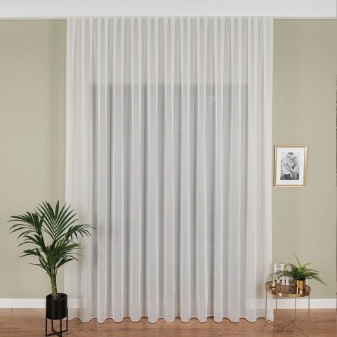 Firanka fantazyjna z ołowianką, wysokość 300cm, kolor 010 off white 019304/OLO/010/000300/1