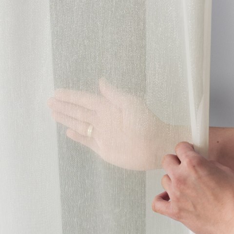 Firanka fantazyjna z ołowianką 200038 wysokość 300 cm kolor kremowy