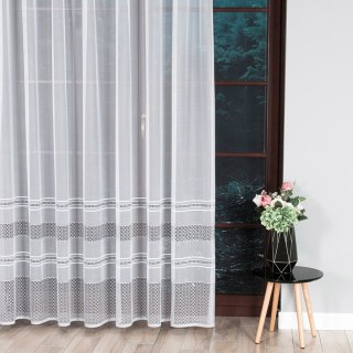 Firanka żakardowa 007596 wysokość 250 cm kolor biały