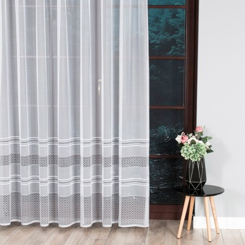 Firanka żakardowa 007596 wysokość 250 cm kolor biały