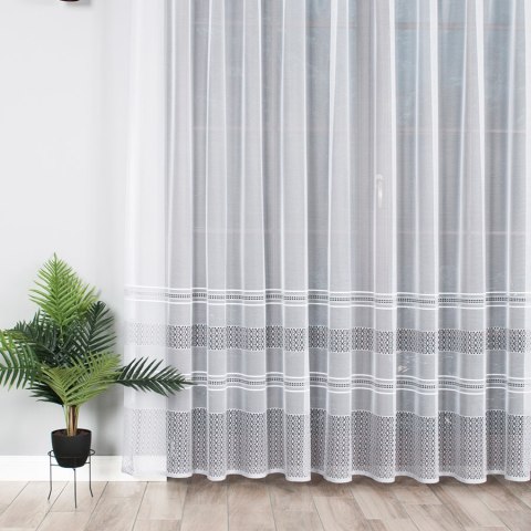 Firanka żakardowa 007596 wysokość 250 cm kolor biały