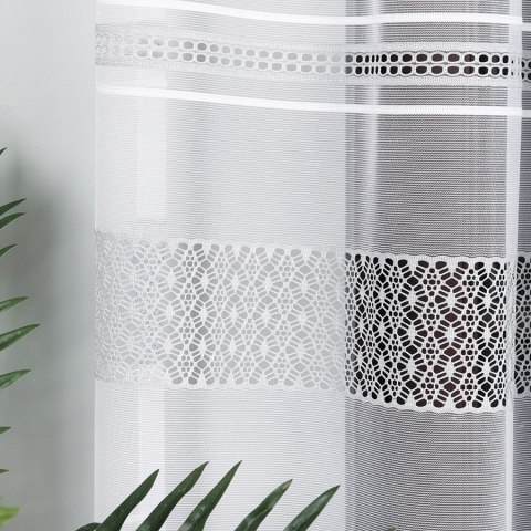 Firanka żakardowa 007596 wysokość 250 cm kolor biały