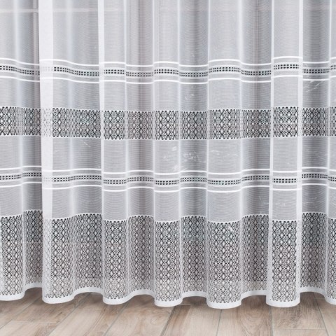 Firanka żakardowa 007596 wysokość 250 cm kolor biały