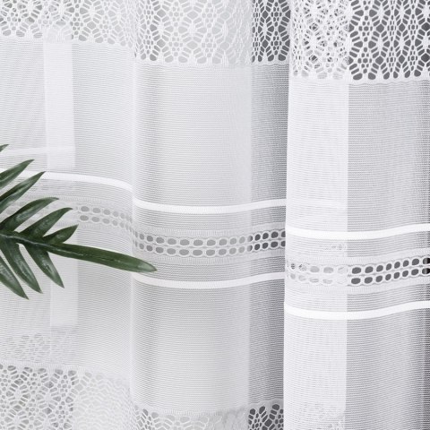 Firanka żakardowa 007596 wysokość 250 cm kolor biały