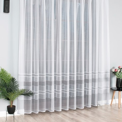 Firanka żakardowa 007596 wysokość 250 cm kolor biały