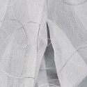PARADA Firanka haftowana z ołowianką, wysokość 280cm, kolor 001 biały ze srebrnym haftem PARADA/OLO/001/000280/1