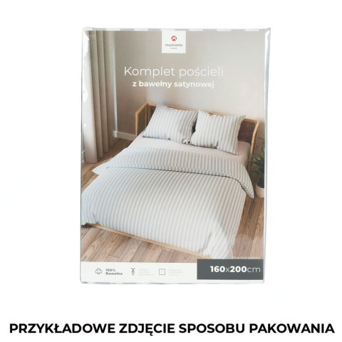 FUMO Komplet pościeli z bawełny satynowej 160x200cm 100063/SAT/000/160200/1