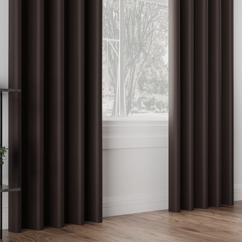 DONA Tkanina dekoracyjna typu blackout, wysokość 280cm, kolor 322 ciemny brązowy TD0015/TDP/322/000280/1 DONA Tkanina dekoracyjna typu blackout, wysokość 280cm, kolor 322 ciemny brązowy TD0015/TDP/322/000280/1