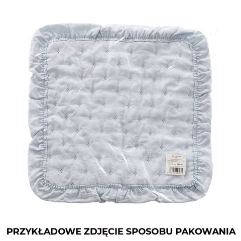 WERONA Poszewka dekoracyjna z falbaną w kropki, 40x40cm, kolor 302 baby blue WERONA/POP/302/040040/1