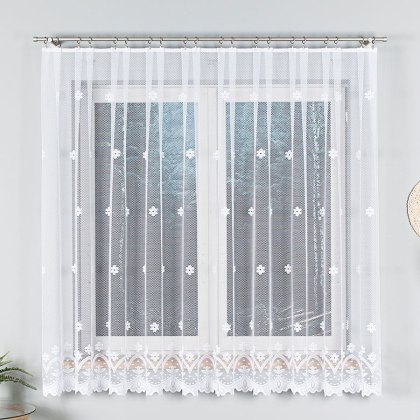 Firanka żakardowa na metry 004421 wysokość 170 cm kolor biały