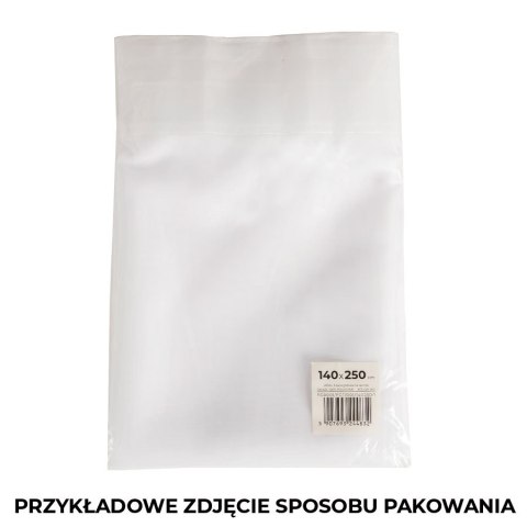 WOAL Firana gotowa na taśmie, szerokość 140 x wysokość 250cm, kolor 001 biały FG0001/FGT/001/140250/1