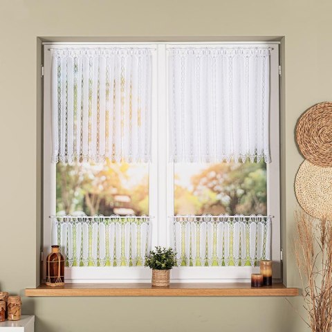 Zazdrostka haftowana panelowa na batyście, wysokość 70cm, kolor 001 biały 093721/388/001/000070/1 Zazdrostka haftowana panelowa na batyście, wysokość 70cm, kolor 001 biały 093721/388/001/000070/1