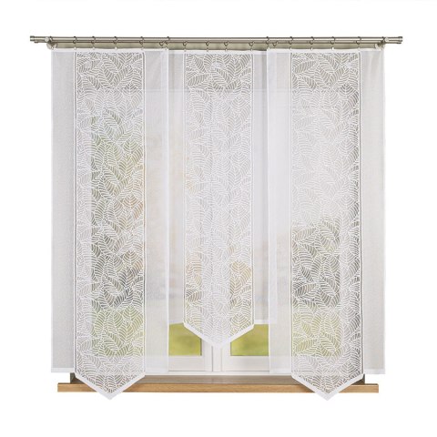 Panel żakardowy odpasowany, wysokość 160cm, kolor 001 biały 107161/000/001/000160/1