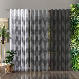 IWA Firanka żakardowa gotowa, szerokość 150 x wysokość 250cm, kolor biały 001 141009/000/001/000509/1