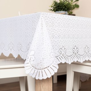 Firanka żakardowa, wysokość 140cm, kolor 001 biały 879414/000/001/000140/1