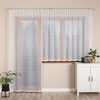 EVA Firanka żakardowa gotowa, szerokość 140 x wysokość 230cm, kolor 001 biały 146065/FBP/001/140230/1
