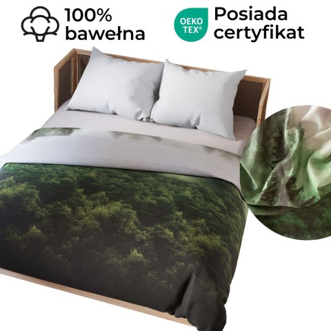 FOREST Komplet pościeli z bawełny satynowej 160x200cm 100089/SAT/000/160200/1 FOREST Komplet pościeli z bawełny satynowej 160x200cm 100089/SAT/000/160200/1