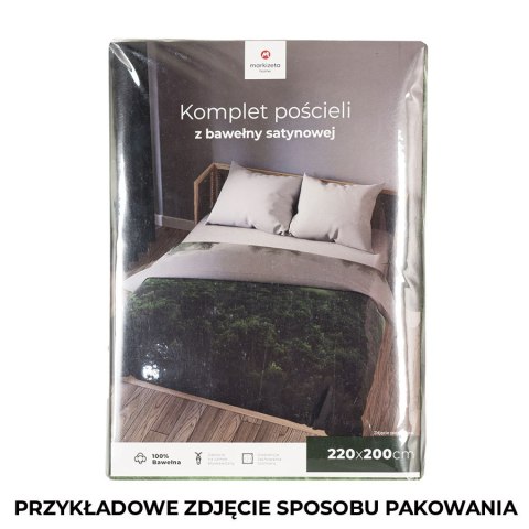 FOREST Komplet pościeli z bawełny satynowej 160x200cm 100089/SAT/000/160200/1 FOREST Komplet pościeli z bawełny satynowej 160x200cm 100089/SAT/000/160200/1