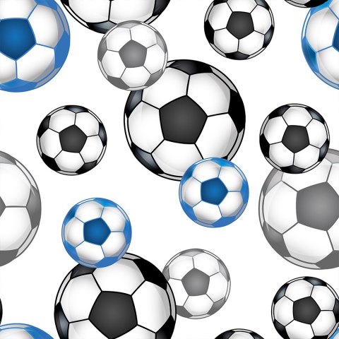 FUTBOL Tkanina dekoracyjna typu MILAS, szerokość 165cm, kolor 007 niebieski D00051/MIL/007/165000/1