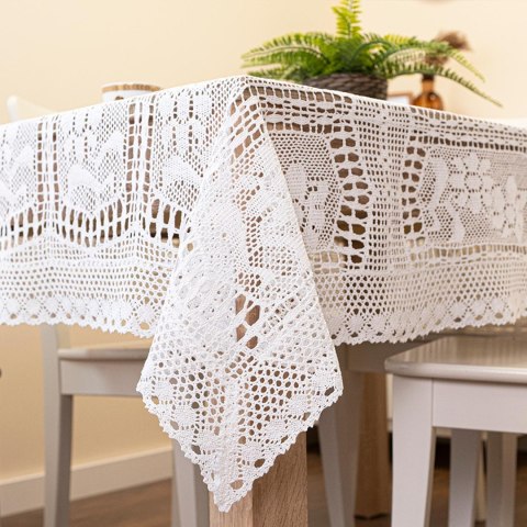 INESS Obrus ażurowy, szerokość 110cm x wysokość 160cm, kolor 001 biały 913501/KSP/001/110160/1