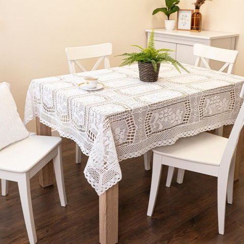 INESS Obrus ażurowy, szerokość 110cm x wysokość 160cm, kolor 001 biały 913501/KSP/001/110160/1