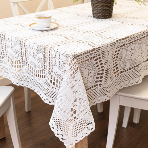 INESS Obrus ażurowy, szerokość 140cm x wysokość 240cm, kolor 001 biały 913501/KSP/001/140240/1