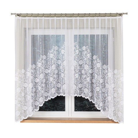 INKA Firanka żakardowa odpasowana, szerokość 300 x wysokość 160cm, kolor 001 biały 107240/FOL/001/000161/1