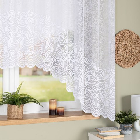 KINGA Firanka żakardowa gotowa, szerokość 300 x wysokość 170cm, kolor 001 biały 023391/FBL/001/300170/1