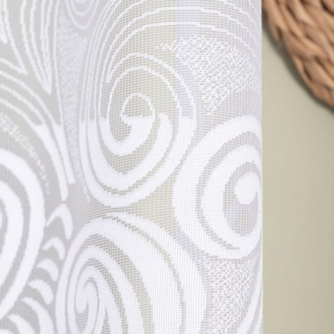 KINGA Firanka żakardowa gotowa, szerokość 300 x wysokość 170cm, kolor 001 biały 023391/FBL/001/300170/1