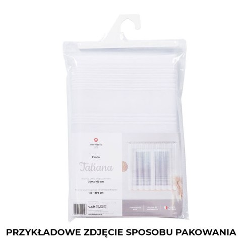 KINGA Firanka żakardowa gotowa, szerokość 300 x wysokość 170cm, kolor 001 biały 023391/FBL/001/300170/1