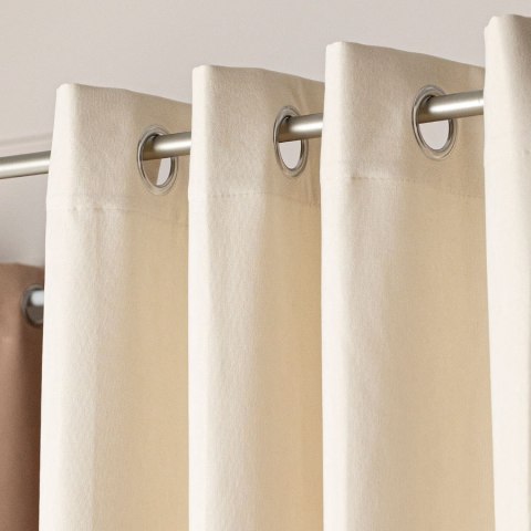 MILAS SOFT Zasłona gotowa na przelotkach, szerokość 140cm x wysokość 250cm, kolor 002 kremowy MILAS1/ZGP/002/140250/1 MILAS SOFT Zasłona gotowa na przelotkach, szerokość 140cm x wysokość 250cm, kolor 002 kremowy MILAS1/ZGP/002/140250/1