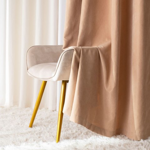 MILAS SOFT Zasłona gotowa na przelotkach, szerokość 140cm x wysokość 250cm, kolor 009 beżowy MILAS1/ZGP/009/140250/1 MILAS SOFT Zasłona gotowa na przelotkach, szerokość 140cm x wysokość 250cm, kolor 009 beżowy MILAS1/ZGP/009/140250/1