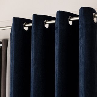 MILAS SOFT Zasłona gotowa na przelotkach, szerokość 140cm x wysokość 250cm, kolor 038 granatowy MILAS1/ZGP/038/140250/1