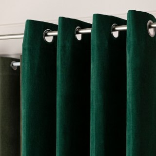 MILAS SOFT Zasłona gotowa na przelotkach, szerokość 140cm x wysokość 250cm, kolor 788 szmaragdowy MILAS1/ZGP/788/140250/1
