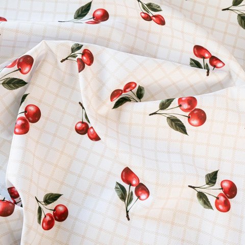 WISIENKI Tkanina dekoracyjna NINA WODOODPORNA, 160cm, kolor 004 beżowy D00319/NIW/004/160000/1