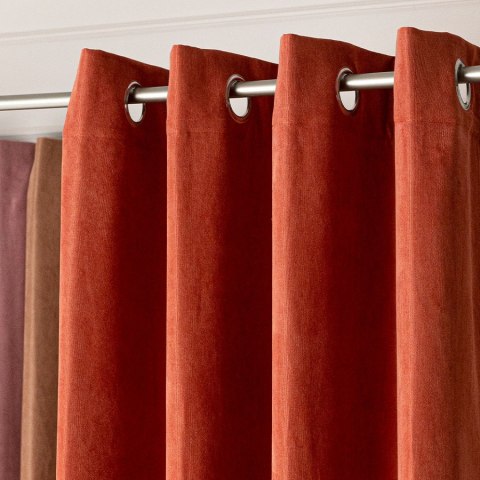 MILAS SOFT Zasłona gotowa na przelotkach, szerokość 140cm x wysokość 250cm, kolor 021 rdzawy MILAS1/ZGP/021/140250/1 MILAS SOFT Zasłona gotowa na przelotkach, szerokość 140cm x wysokość 250cm, kolor 021 rdzawy MILAS1/ZGP/021/140250/1