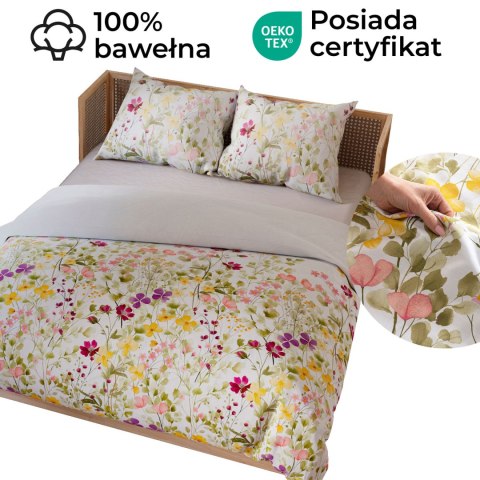 FLORINA Komplet pościeli z bawełny satynowej 160x200cm 100095/SAT/000/160200/1 FLORINA Komplet pościeli z bawełny satynowej 160x200cm 100095/SAT/000/160200/1