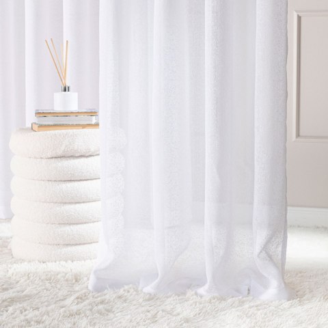 Firana gotowa na przelotkach, szerokość 140cm x wysokość 250cm, kolor 001 biały 424121/FGP/001/140250/1