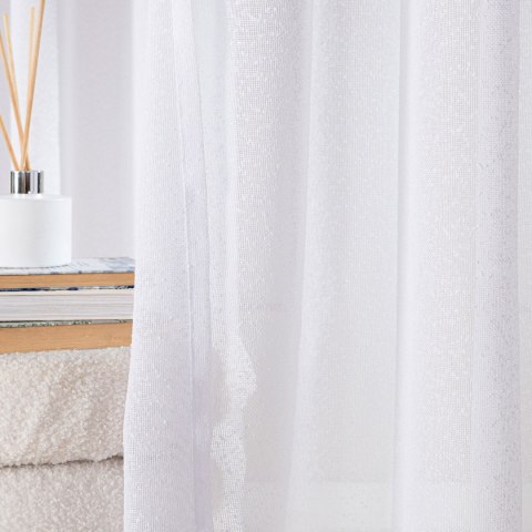 Firana gotowa na przelotkach, szerokość 140cm x wysokość 250cm, kolor 001 biały 424121/FGP/001/140250/1