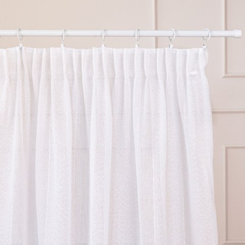 Firana gotowa na taśmie, szerokość 140cm x wysokość 250cm, kolor 001 biały 424118/FGT/001/140250/1