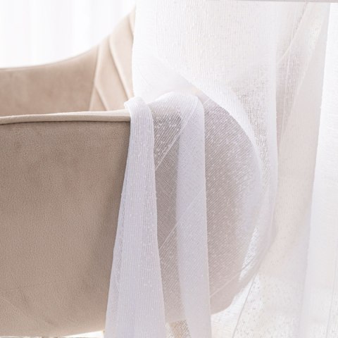 Firana gotowa na taśmie, szerokość 140cm x wysokość 250cm, kolor 001 biały 424118/FGT/001/140250/1