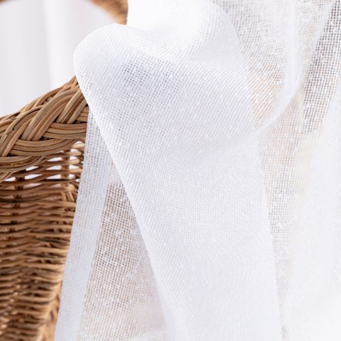 Firana gotowa na taśmie, szerokość 140cm x wysokość 250cm, kolor 001 biały 424121/FGT/001/140250/1