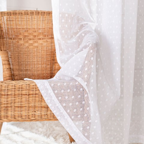 Firana gotowa na taśmie, szerokość 300c x wysokość 250cm, kolor 001 biały 424091/FGT/001/300250/1 Firana gotowa na taśmie, szerokość 300c x wysokość 250cm, kolor 001 biały 424091/FGT/001/300250/1