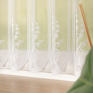 Zazdrostka żakardowa panelowa, wysokość 60cm, kolor 001 biały 023428/000/001/000060/1