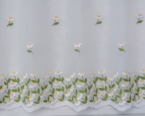Firanka-zazdrostka 40 cm Rumianek wysokść 40 cm 28100/40-1 MARKIZETA LINIE (318041) HAFT rumianek Firanka-zazdrostka 40 cm Rumianek wysokść 40 cm 28100/40-1 MARKIZETA LINIE (318041) HAFT rumianek