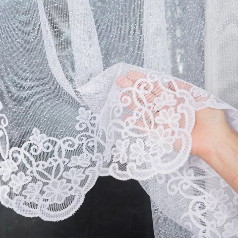 ŻANETA Firanka żakardowa odpasowana, szerokość 350 x wysokość 175cm, kolor 001 biały 181043/FOL/001/000171/1 ŻANETA Firanka żakardowa odpasowana, szerokość 350 x wysokość 175cm, kolor 001 biały 181043/FOL/001/000171/1