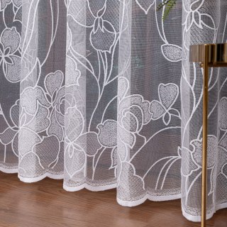 Firanka żakardowa, kolor biały, wysokość 648222/000/001/000250/1