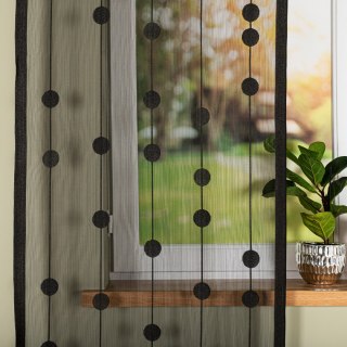 Zazdrostka żakardowa pasowa, wysokość 70cm, kolor biały 001 630005/000/110/000070/1
