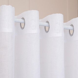 NALA Firana gotowa na przelotkach, szerokość 400cm x wysokość 250cm, kolor 001 biała 002022/ZGP/001/400250/1